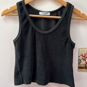 Perfect White Tee Cropped Terry tank